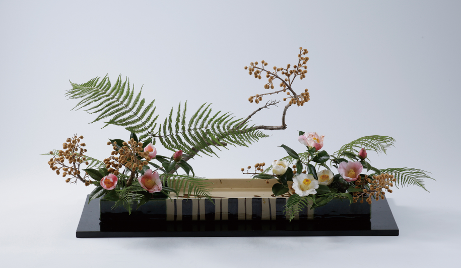 Rimpa, by Asssociate Professor Hirokazu Yokohigashi, of the Ohara School of Ikebana